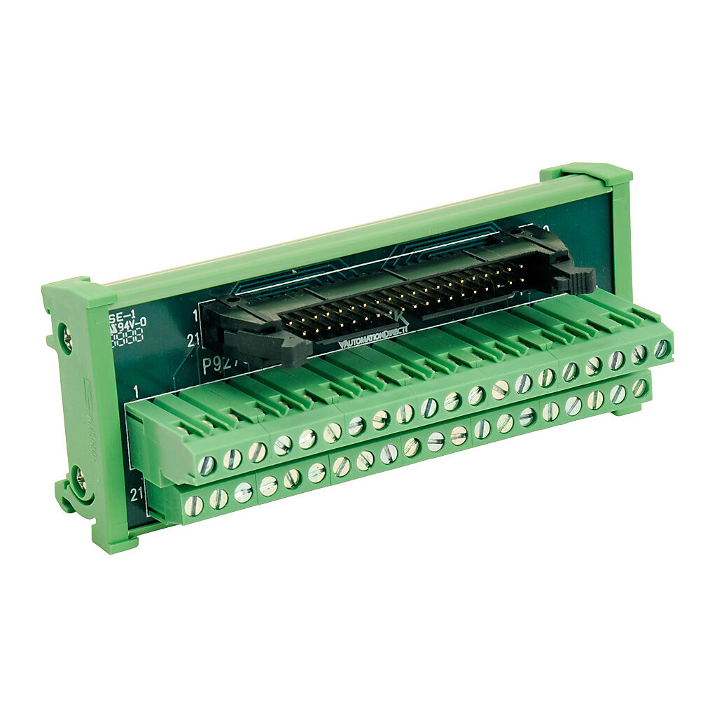 ZL-RTB40 - ZIPLink feedthrough module, 40-pole, DIN rail mount.