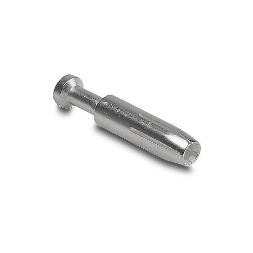 ZP-MC-CC-F16A-20 - ZIPport crimp contact, female, 16 amp, accepts wire size 20 AWG, silver-plated copper alloy. Package of 100. For use with ZIPport multi-wire female inserts rated for 16 amps.