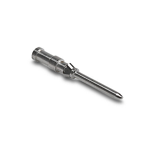 ZP-MC-CC-M10A-22 - ZIPport crimp contact, male, 10 amp, accepts wire size 26-22 AWG, silver-plated copper alloy. Package of 100. For use with ZIPport multi-wire male inserts rated for 10 amps.