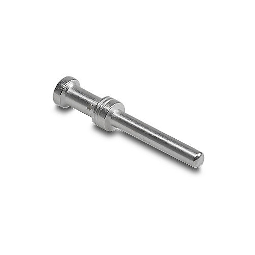ZP-MC-CC-M16A-16 - ZIPport crimp contact, male, 16 amp, accepts wire size 16 AWG, silver-plated copper alloy. Package of 100. For use with ZIPport multi-wire male inserts rated for 16 amps.