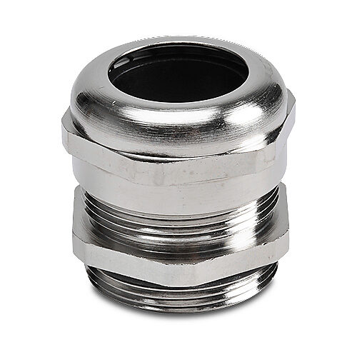 ZP-MC-CG-29M8 - ZIPport cable gland, PG29 thread type, nickel-plated brass, accepts 16 to 25mm diameter cable, IP68. Package of 5.