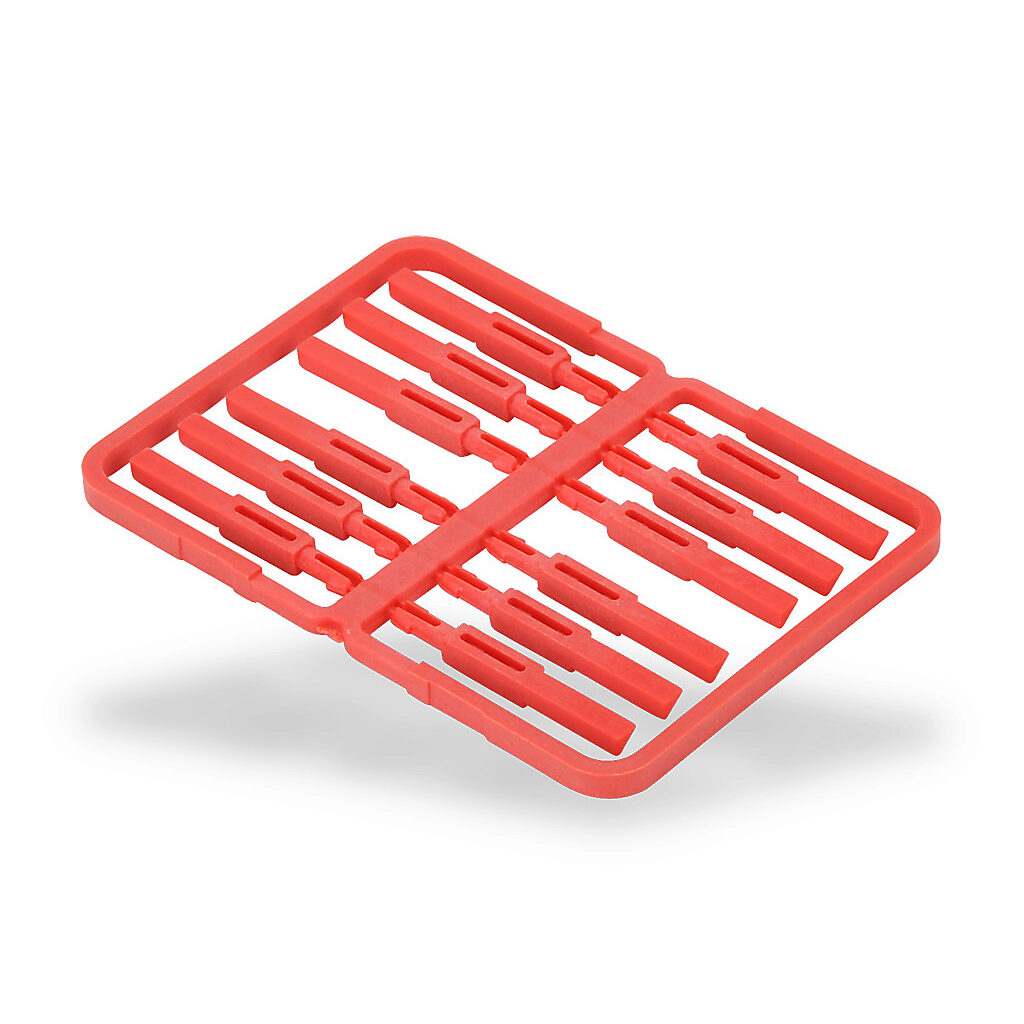 ZP-MC-POLKEY-1 - ZIPport polarization key, thermoplastic, red. Package of 12. For use with ZP-MC03A-1-FC012 and ZP-MC03A-1-MC012.