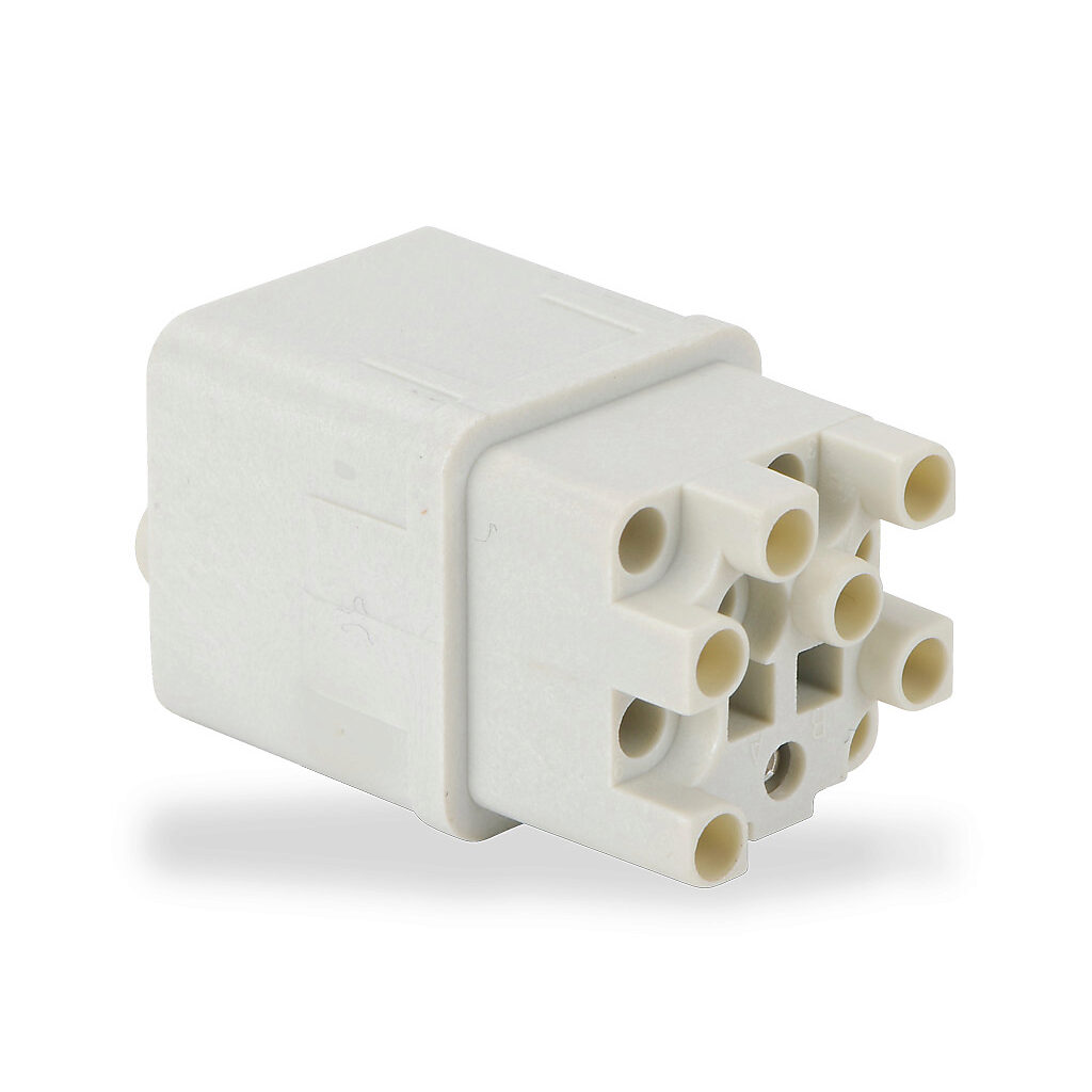 ZP-MC03A-1-FC012 - ZIPport female insert, connector housing size 3A, 12-pole, crimped contact, 10 amp, 600 VAC/VDC, poles numbered 1 to 12. For use with ZIPport multi-wire housings. Requires 10 amp female contacts ZP-MC-CC-F10A-xxx.