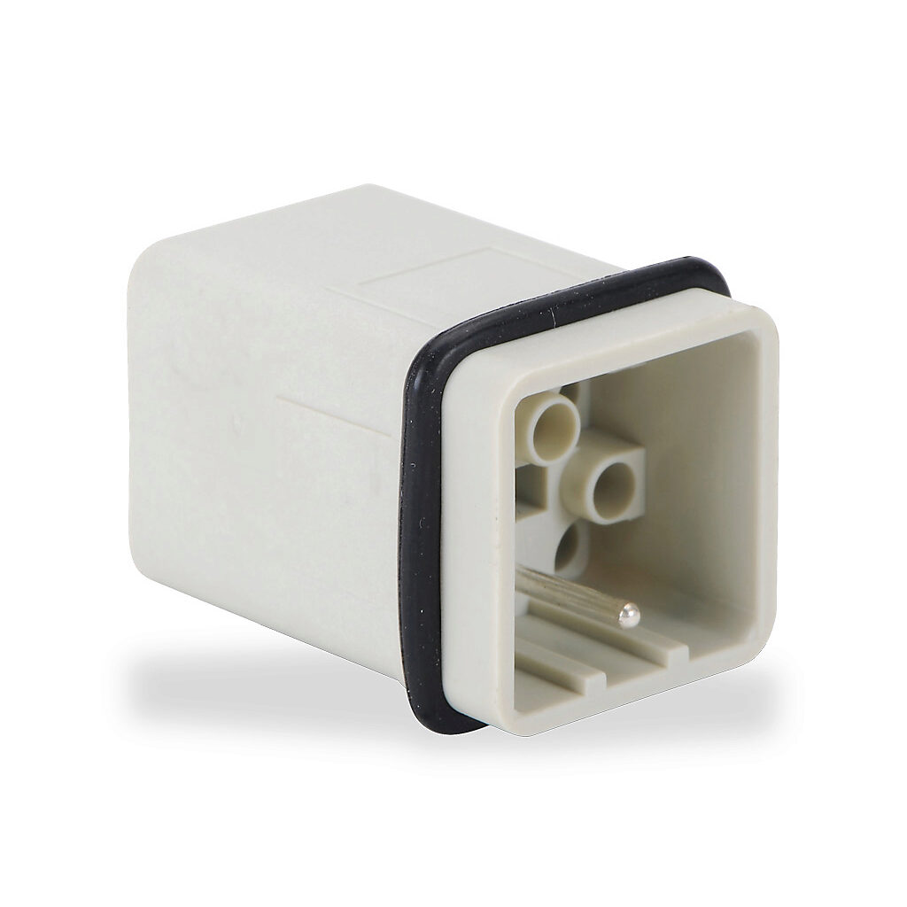 ZP-MC03A-1-MC012 - ZIPport male insert, connector housing size 3A, 12-pole, crimped contact, 10 amp, 600 VAC/VDC, poles numbered 1 to 12. For use with ZIPport multi-wire housings. Requires 10 amp male contacts ZP-MC-CC-M10A-xxx.