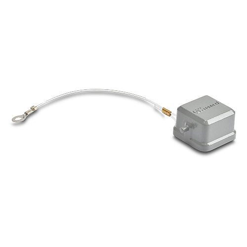 ZP-MC03A-2-SCVPFM - ZIPport cover housing, 2-peg, connector housing size 3A, gray, heavy-duty die cast aluminum. For use with ZIPport size 3A single lever connector housings with a female insert.
