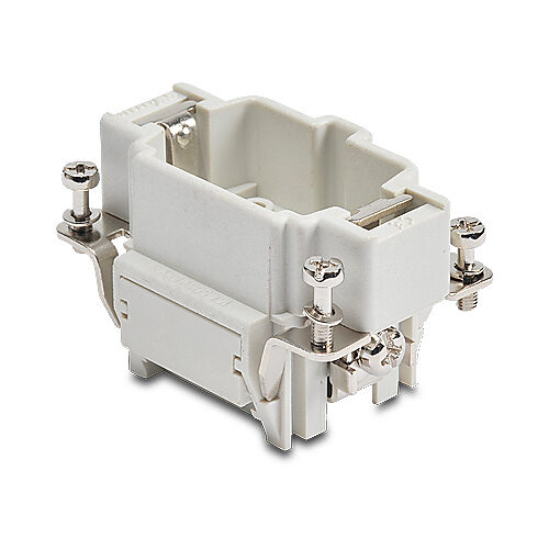 ZP-MC06B-1-MC006 - ZIPport male insert, connector housing size 6B, 6-pole, crimped contact, 16 amp, 600 VAC/VDC, poles numbered 1 to 6. For use with ZIPport multi-wire housings. Requires 16 amp male contacts ZP-MC-CC-M16A-xxx.