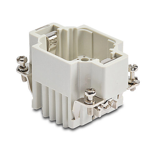ZP-MC06B-1-MC024 - ZIPport male insert, connector housing size 6B, 24-pole, crimped contact, 10 amp, 600 VAC/VDC, poles numbered 1 to 24. For use with ZIPport multi-wire housings. Requires 10 amp male contacts ZP-MC-CC-M10A-xxx.