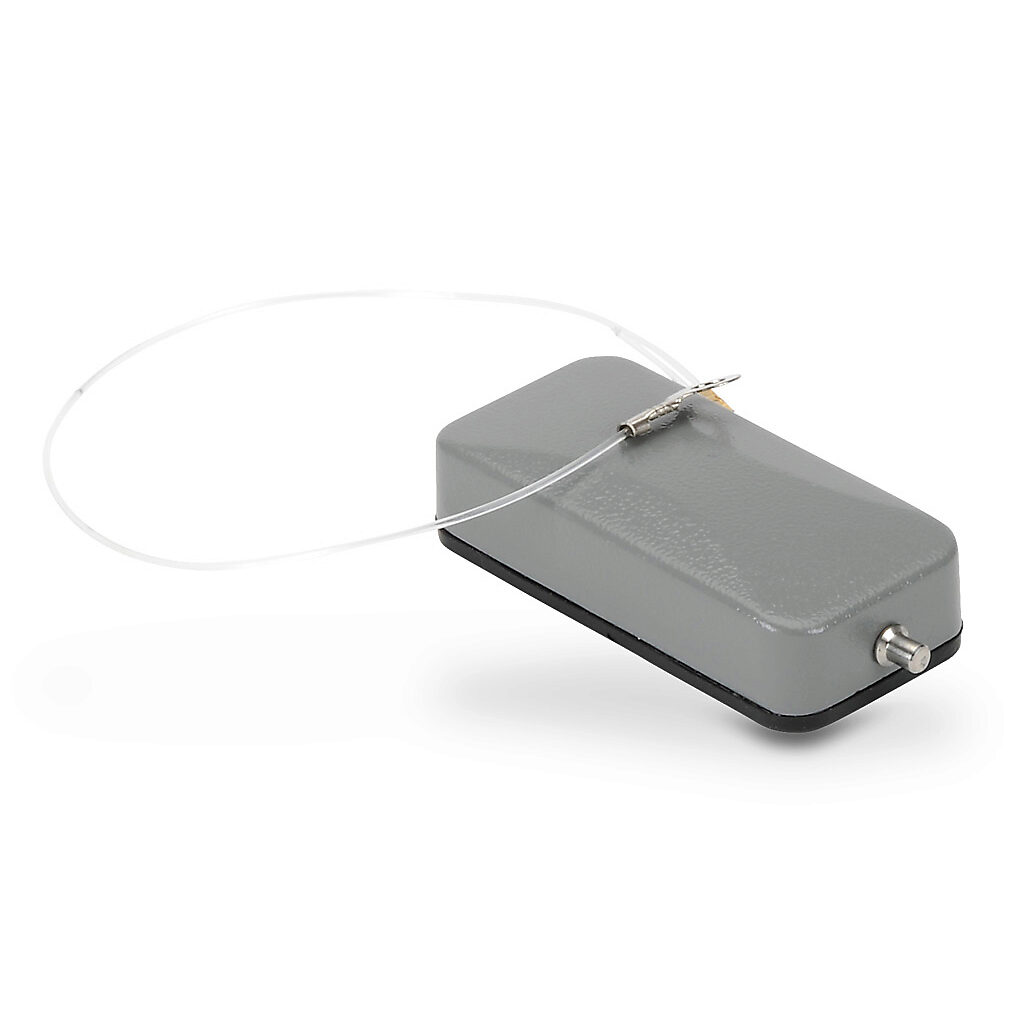 ZP-MC10A-2-SCVPM - ZIPport cover housing, 2-peg, connector housing size 10A, gray, heavy-duty die cast aluminum. For use with ZIPport size 10A single lever connector housings.