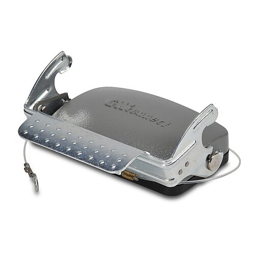ZP-MC10B-2-SCVLM - ZIPport cover housing, single lever, connector housing size 10B, gray, heavy-duty die cast aluminum. For use with ZIPport size 10B 2-peg connector housings.