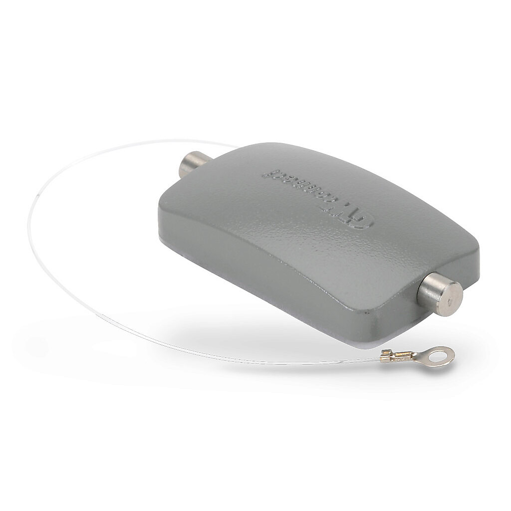 ZP-MC10B-2-SCVPM - ZIPport cover housing, 2-peg, connector housing size 10B, gray, heavy-duty die cast aluminum. For use with ZIPport size 10B single lever connector housings.