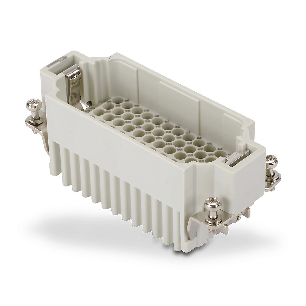 ZP-MC16B-1-MC072-2 - ZIPport male insert, connector housing size 16B, 72-pole, crimped contact, 10 amp, 600 VAC/VDC, poles numbered 73 to 144. For use with ZIPport multi-wire housings. Requires 10 amp male contacts ZP-MC-CC-M10A-xxx.