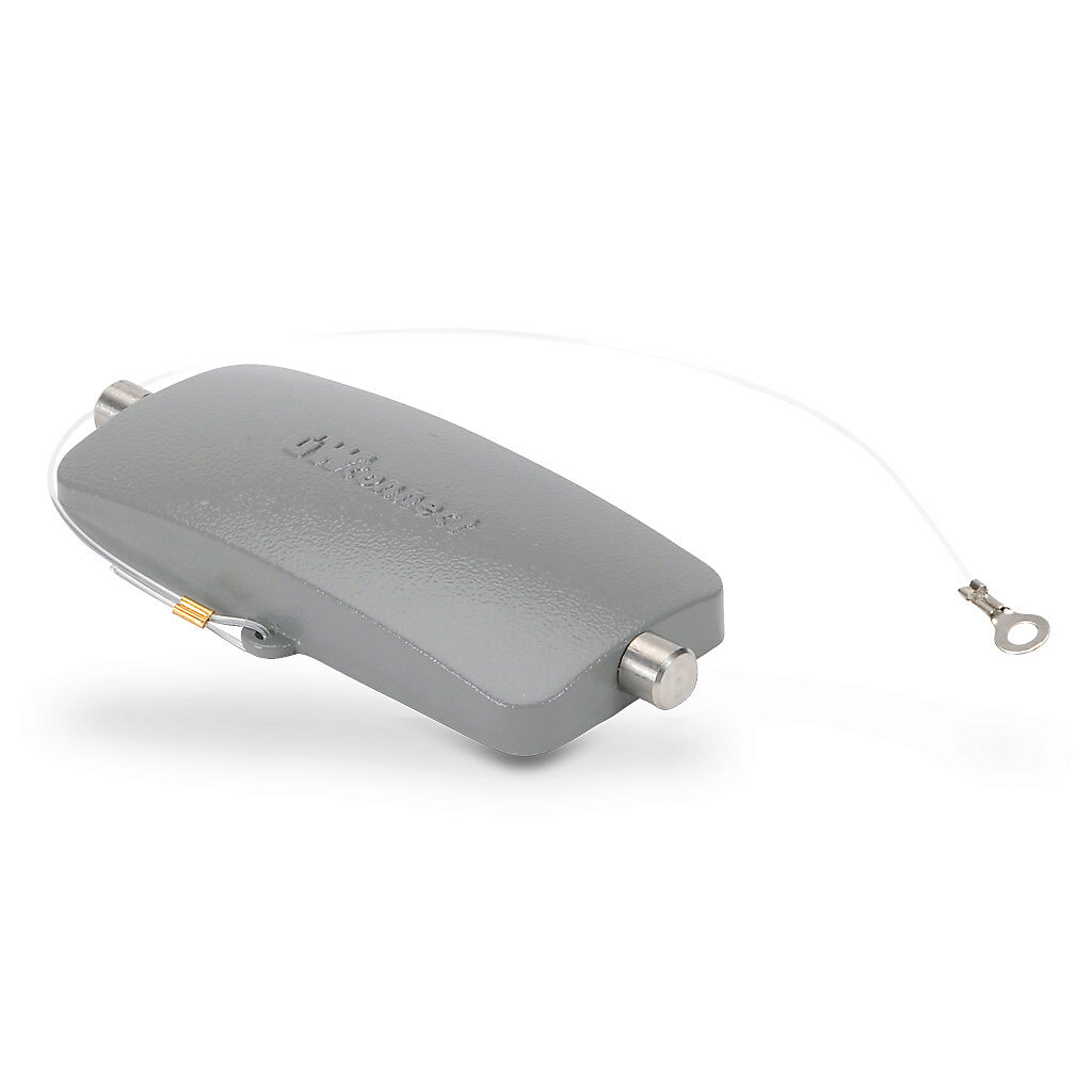 ZP-MC16B-2-SCVPM - ZIPport cover housing, 2-peg, connector housing size 16B, gray, heavy-duty die cast aluminum. For use with ZIPport size 16B single lever connector housings.