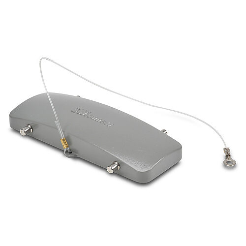 ZP-MC24B-2-DCVPM - ZIPport cover housing, 4-peg, connector housing size 24B, gray, heavy-duty die cast aluminum. For use with ZIPport size 24B double lever connector housings.