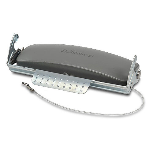ZP-MC24B-2-SCVLM - ZIPport cover housing, single lever, connector housing size 24B, gray, heavy-duty die cast aluminum. For use with ZIPport size 24B 2-peg connector housings.