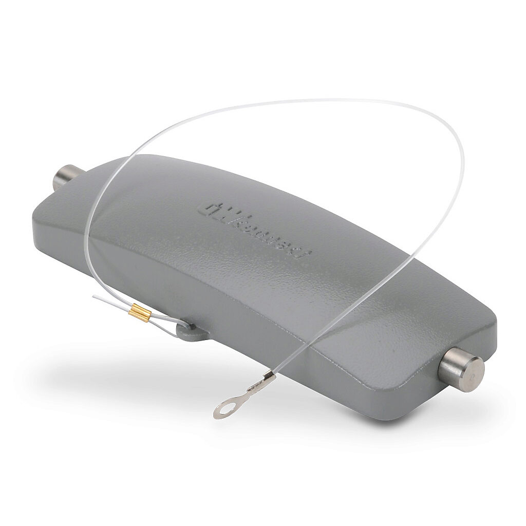 ZP-MC24B-2-SCVPM - ZIPport cover housing, 2-peg, connector housing size 24B, gray, heavy-duty die cast aluminum. For use with ZIPport size 24B single lever connector housings.