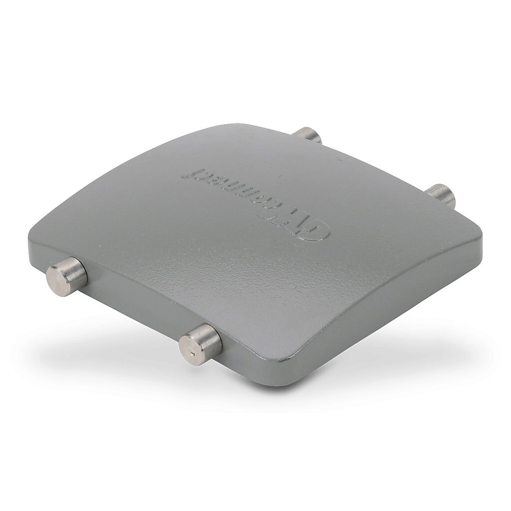 ZP-MC32B-2-DCVPM - ZIPport cover housing, 4-peg, connector housing size 32B, gray, heavy-duty die cast aluminum. For use with ZIPport size 32B double lever connector housings.