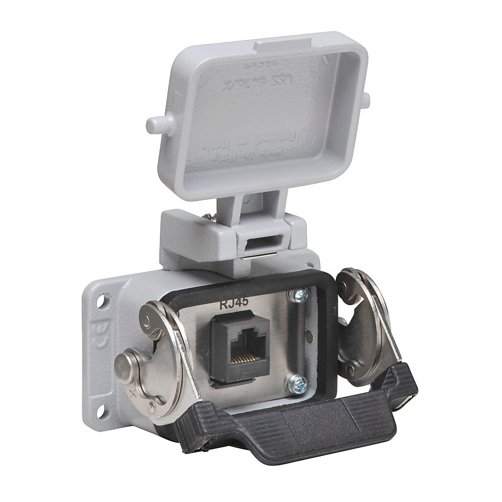 ZP-PNA-06-101 - ZIPport panel interface connector, (1) RJ45 Ethernet port with female exterior/female interior.