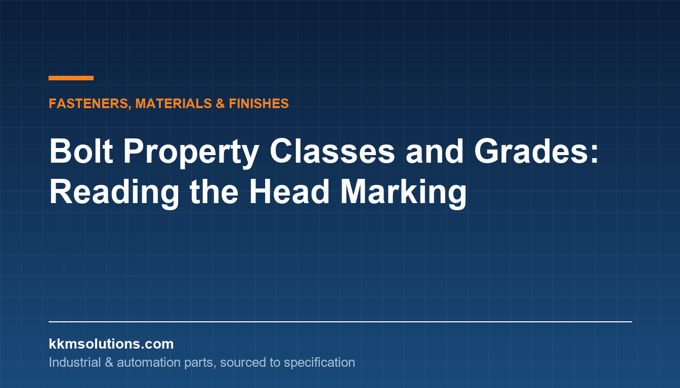 Bolt Property Classes and Grades: Reading the Head Marking — KKM Solutions technical article