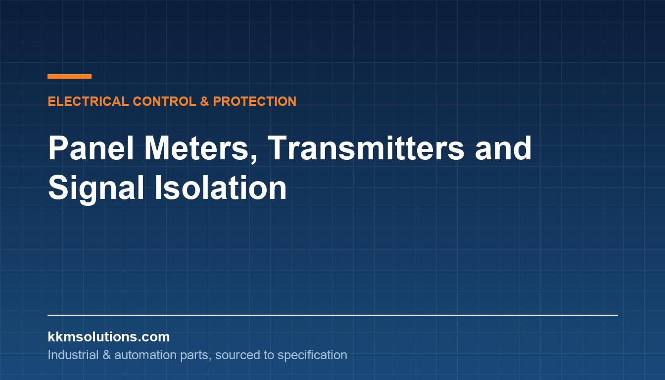 Panel Meters, Transmitters and Signal Isolation — KKM Solutions technical article