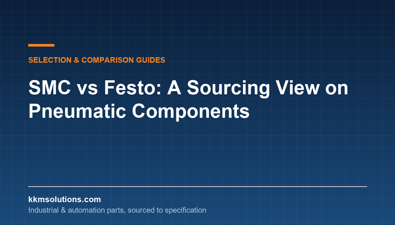 SMC vs Festo: A Sourcing View on Pneumatic Components — KKM Solutions technical article