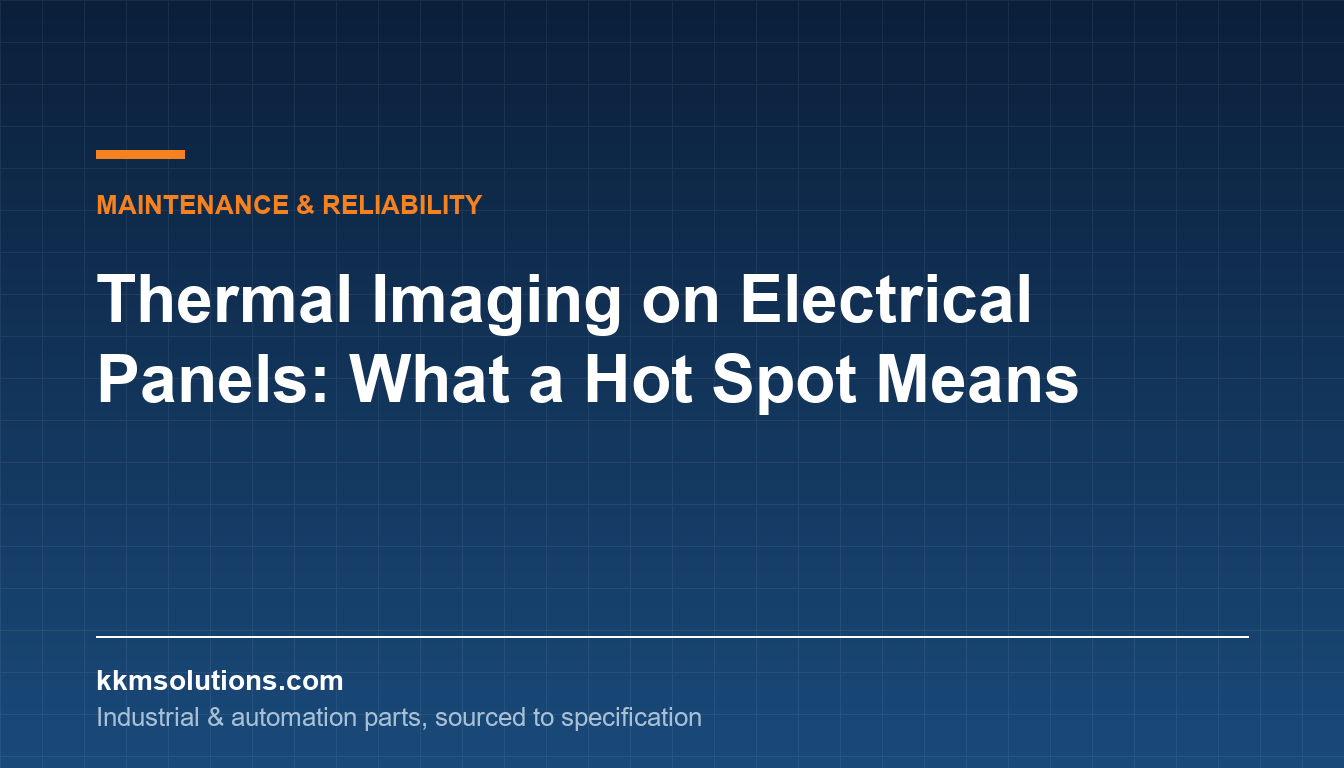 Thermal Imaging on Electrical Panels: What a Hot Spot Means — KKM Solutions technical article