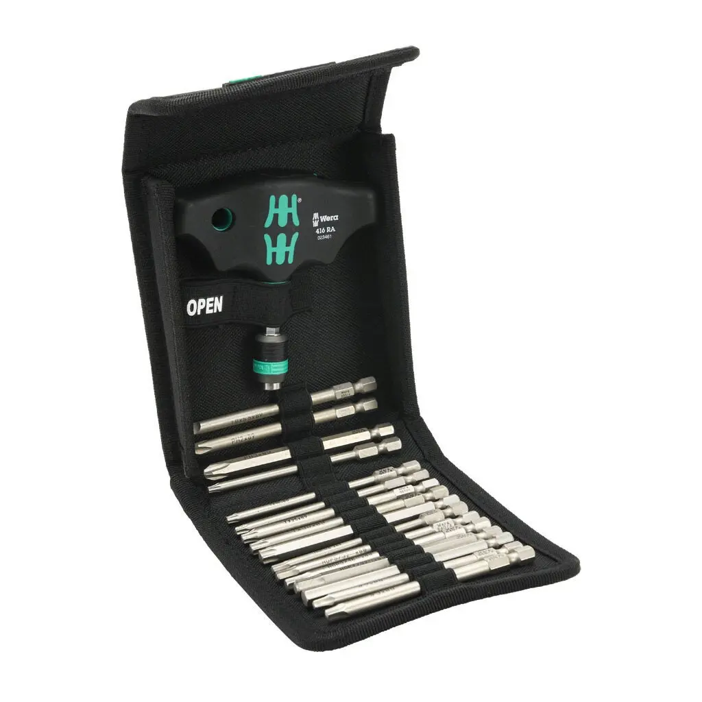 Wera Kraftform Kompakt standard T-handle bit holder set - 05057473001
