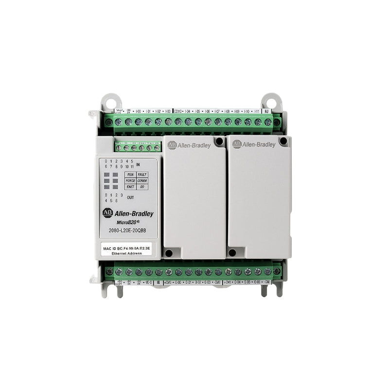 Allen-Bradley 2080-L20E-20QBBR Micro820 20 I/O ENet/IP Controller w/RTB New