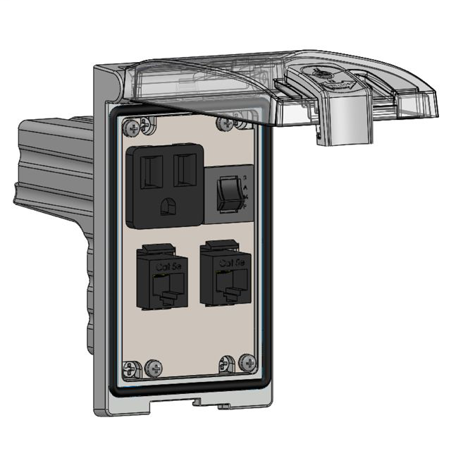 Mencom LP1-DP1-2RJ45-R