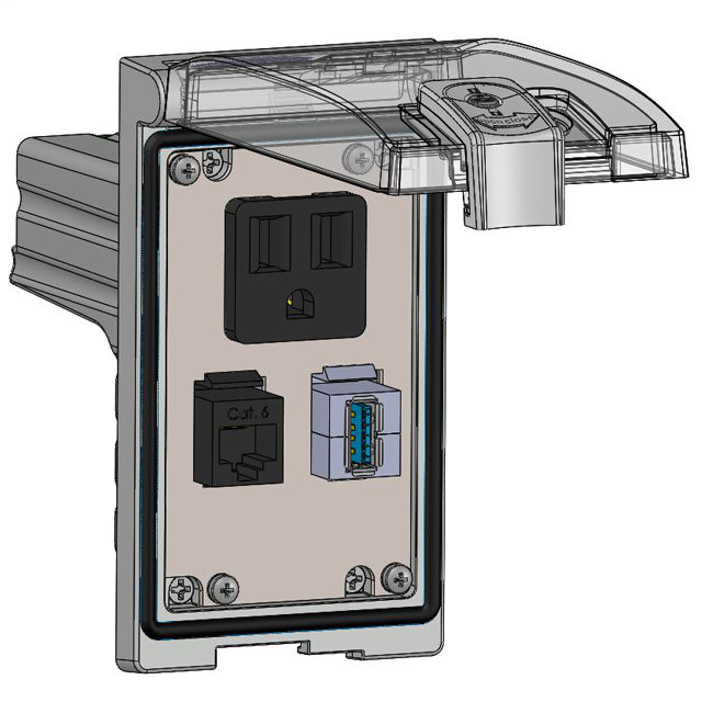 Mencom LP1-DP1-RJ45-USB-AFAF