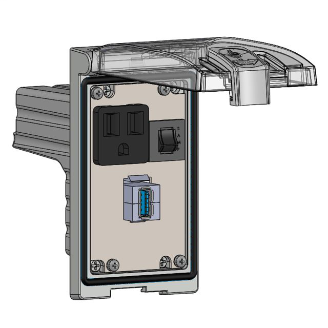Mencom LP1-DP1-USB-AFAF-R
