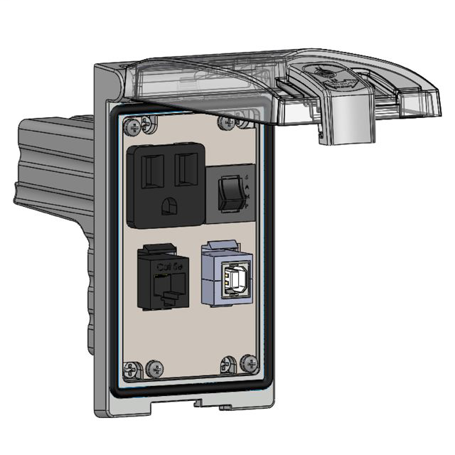 Mencom LP1-DP1-RJ45-USB-BFAF-R