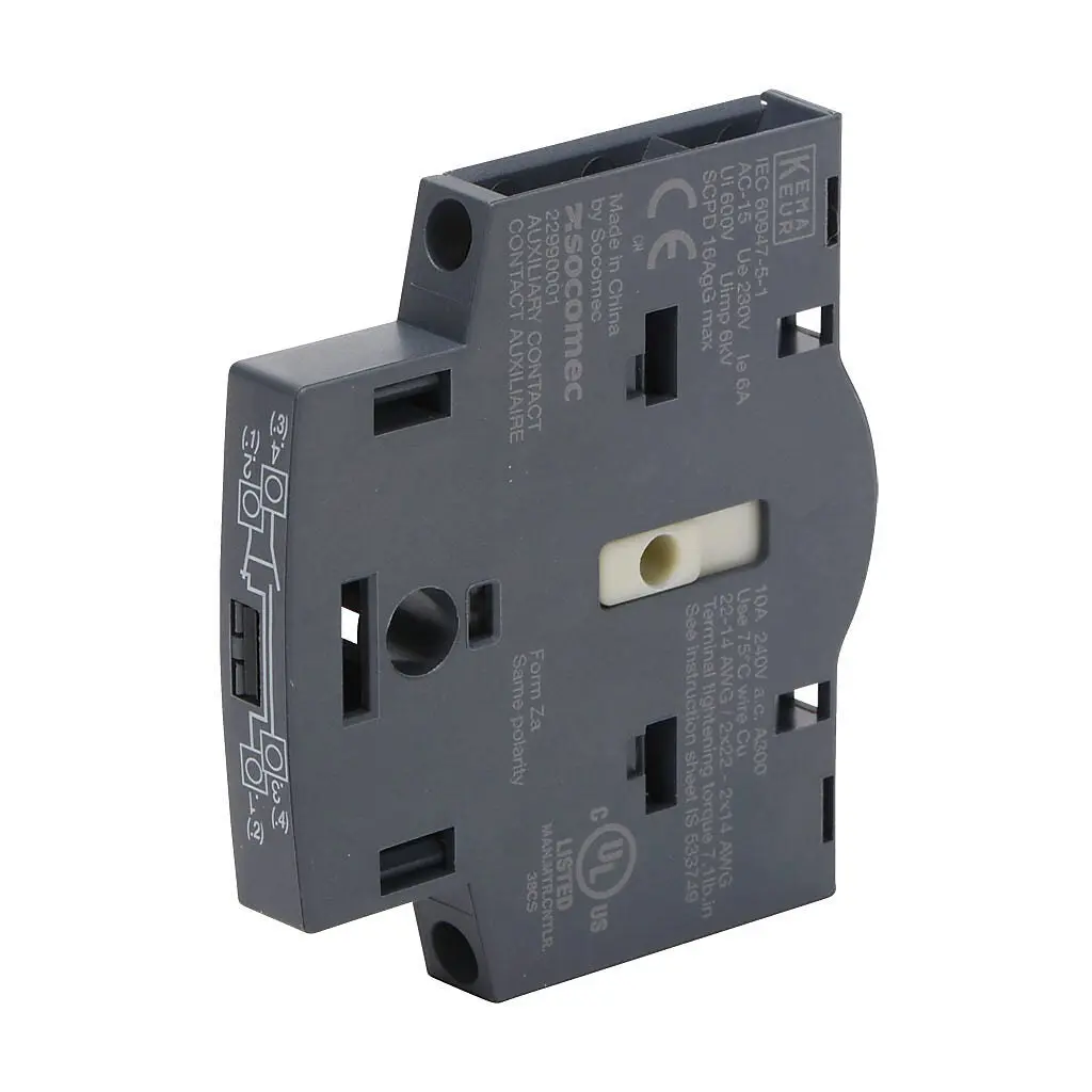 Socomec auxiliary contact - 22990001-UL