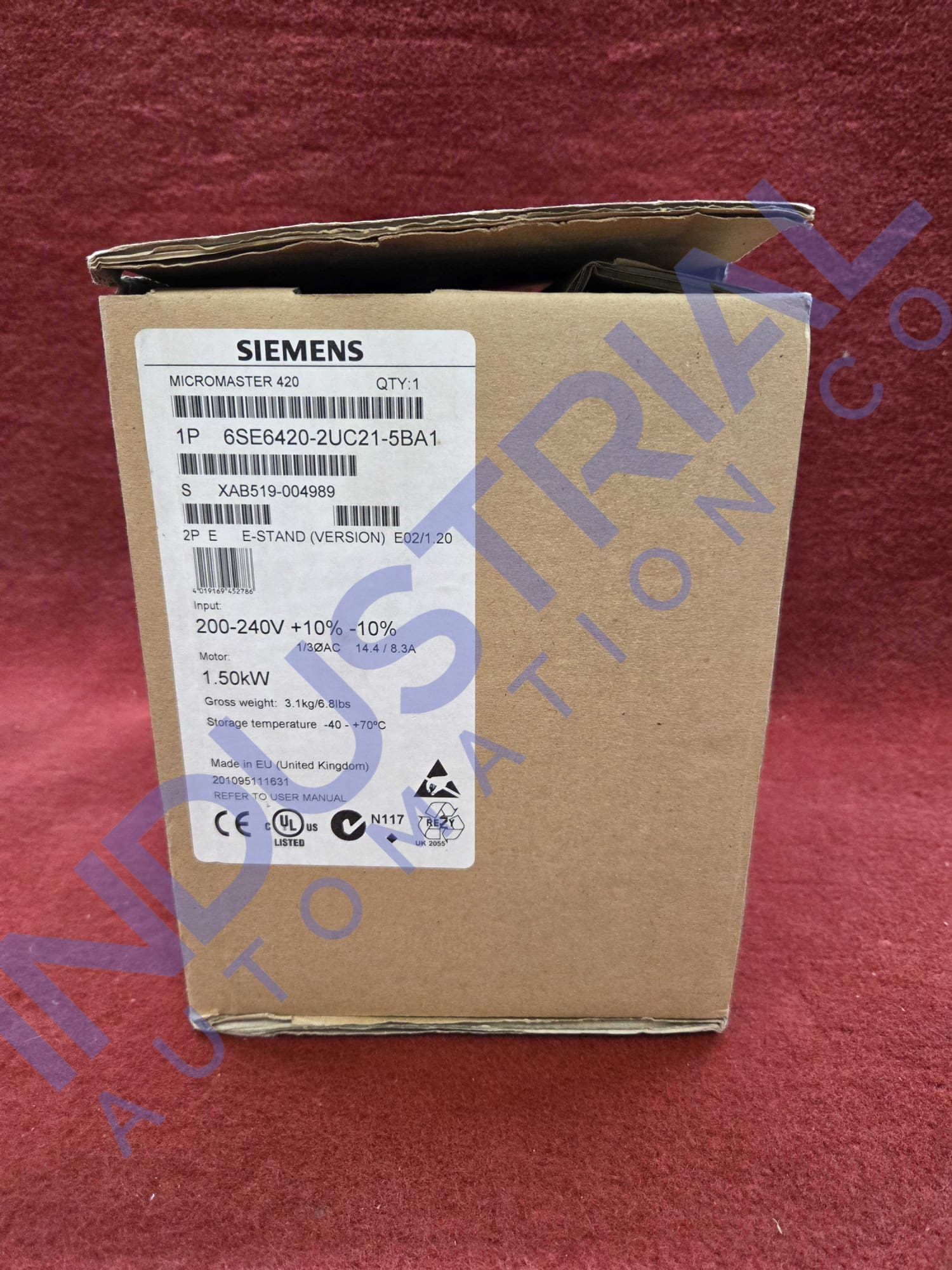 Siemens 6SE6420-2UC21-5BA1