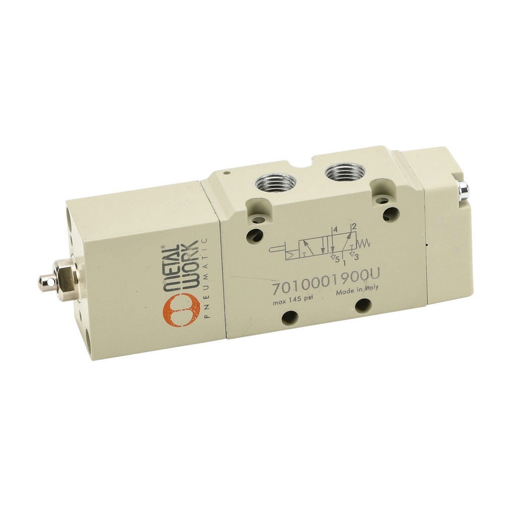 Metal Work Series 70 pneumatic mechanically operated directional control valve - 7010001900U