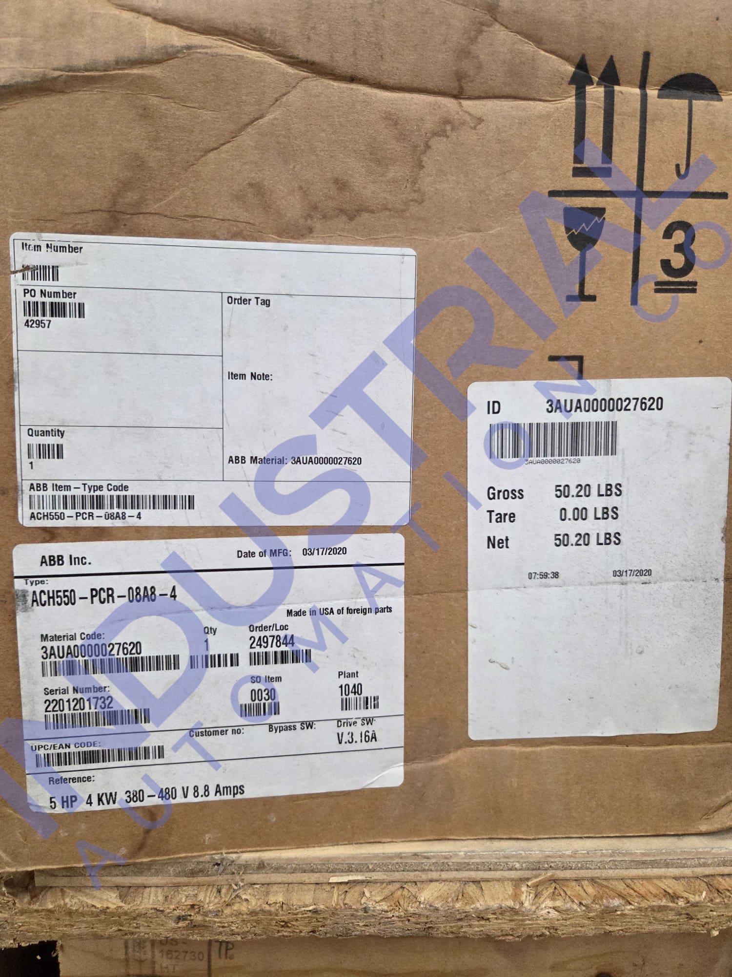 ABB ACH550-PCR-08A8-4