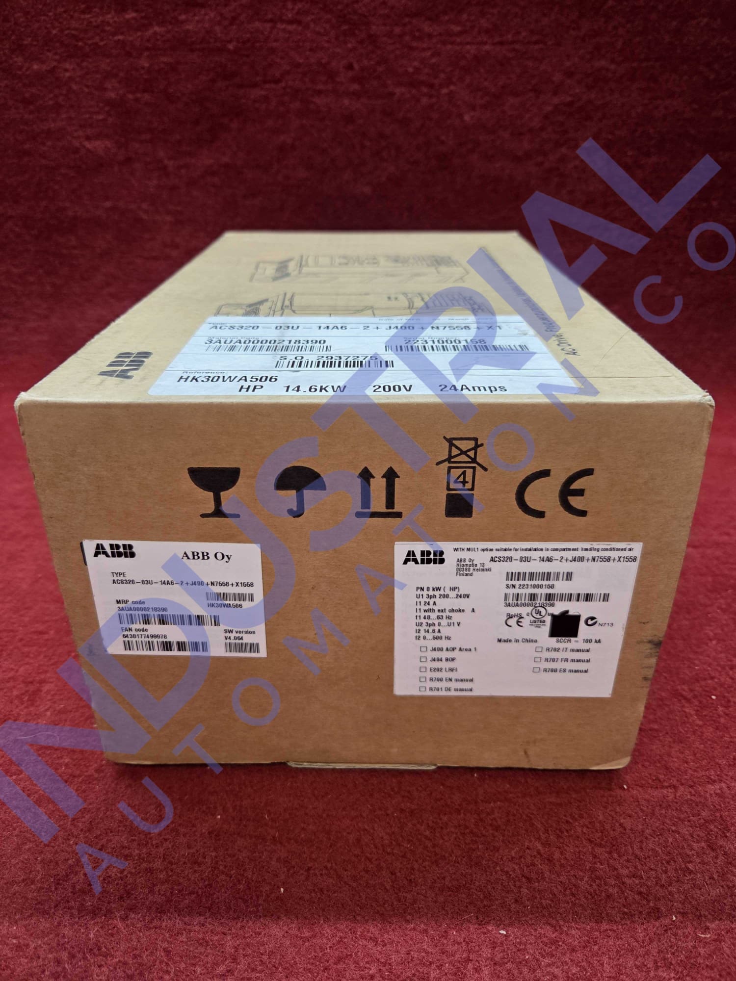 ABB ACS320-03U-14A6-2+J400+N7558+X1558