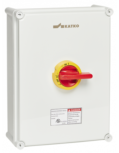 Altech KEM3100UL98 Y/R POLYCARBONATE ENCL. SWITCH, 3 POLE