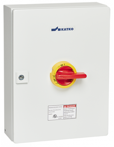 Altech KET3100UL98 Y/R SHEET METAL ENCL. SWITCH, 3 POLE