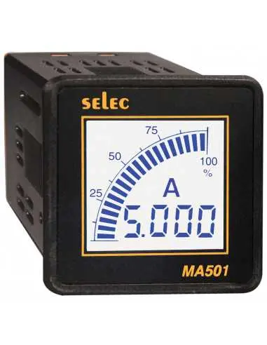 Altech MA501-110V-CU Ampere Meter, 1/16DIN, LCD