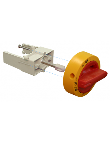 Altech OKA/KU LK10 2.V Y/R DOOR MOUNTING KIT, YELLOW/RED
