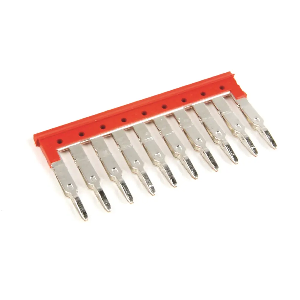 Allen-Bradley Center Jumper, Plug In Type, 5 mm Center to Center, 10 Pole, Yellow, Pkg. Qty. of 20, for Use With 1492 LM3, LC3, LDC3, LDAG3, LDG3P, JKD3a,J3Pa, J3, J3TW