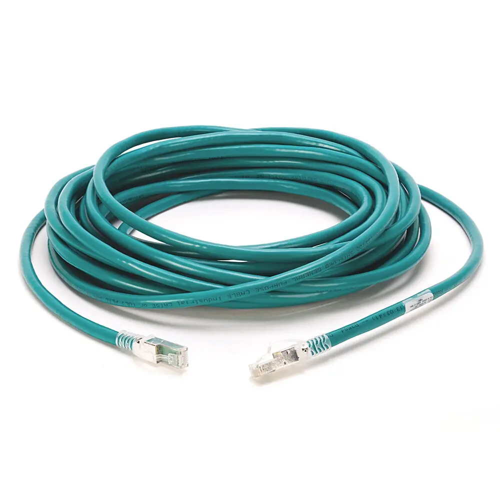 Allen-Bradley Ethernet Media,RJ45,Standard,Straight Male,4 conductors (2 pair),Teal Unshld 24AWG Highflex TPE,100BASE TX, 100 Mbit/s,RJ45 Connector,Straight Male,standard,0.3 Meters,Standard