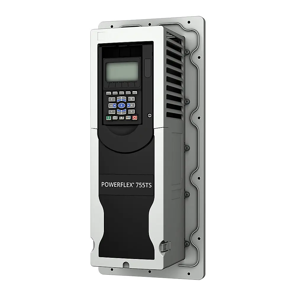 Allen-Bradley 755 AC Drive,Standard Protection,Flange Type,AC Input with Precharge, Inclu,400 VAC, 3 PH,5 Amps, 2.2kW ND, 1.5kW HD,CM Jumper Insta lled,DB Transistor,Blank (No HIM),Carton & Documents,Frame 2
