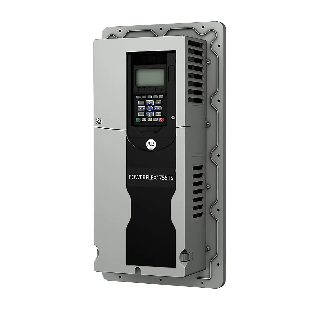 Allen-Bradley 755 AC Drive,Standard Protection,Flange Type,AC Input with Precharge, Inclu,480 VAC, 3 PH,40 Amps, 30HP ND, 25HP HD,CM Jumper Instal led,DB Transistor,Blank (No HIM),Carton & Documents,Frame 3