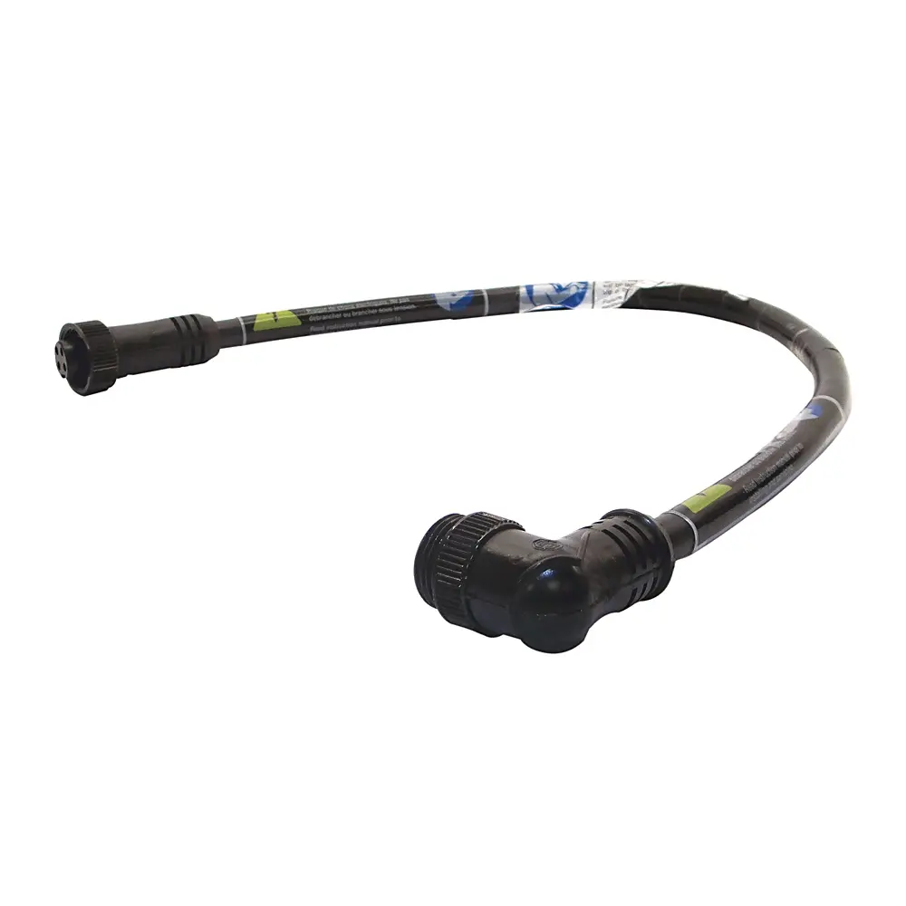 Allen-Bradley Power Cable,Drop Patchcord Cable,Non Shielded,M24,14 AWG,Straight Female, Right Male,1 Meter,4 Pin,600 Volts,15 Amp,3 Phase,IP67 Type 4 12