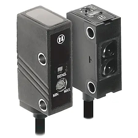 Allen-Bradley Micro Rectangular Sensor,Side Through Hole,Standard Retroreflective,Visible Red,1300.00 EA ,Manually Adjustable,PNP,DC LO or DO Selectable,3 Pin Pico M8 QD on Cable,Plastic,Side View,Side through hole,IP67,NEMA 6P