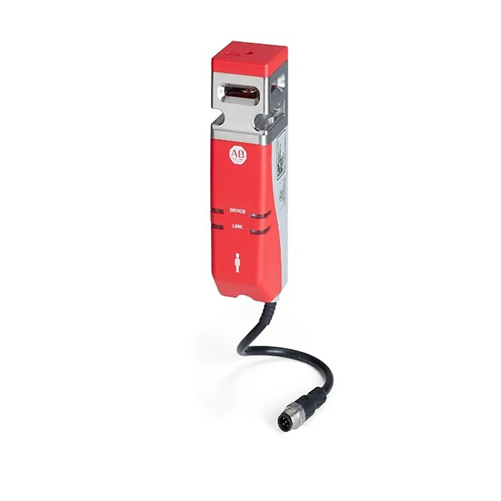 Allen-Bradley Guardlock Switch,440G MZ,Power To Release, GuardLink Safety, No Aux,Unique Coded Actuator, 5 Pin DC, QD,Plastic,Escape Release