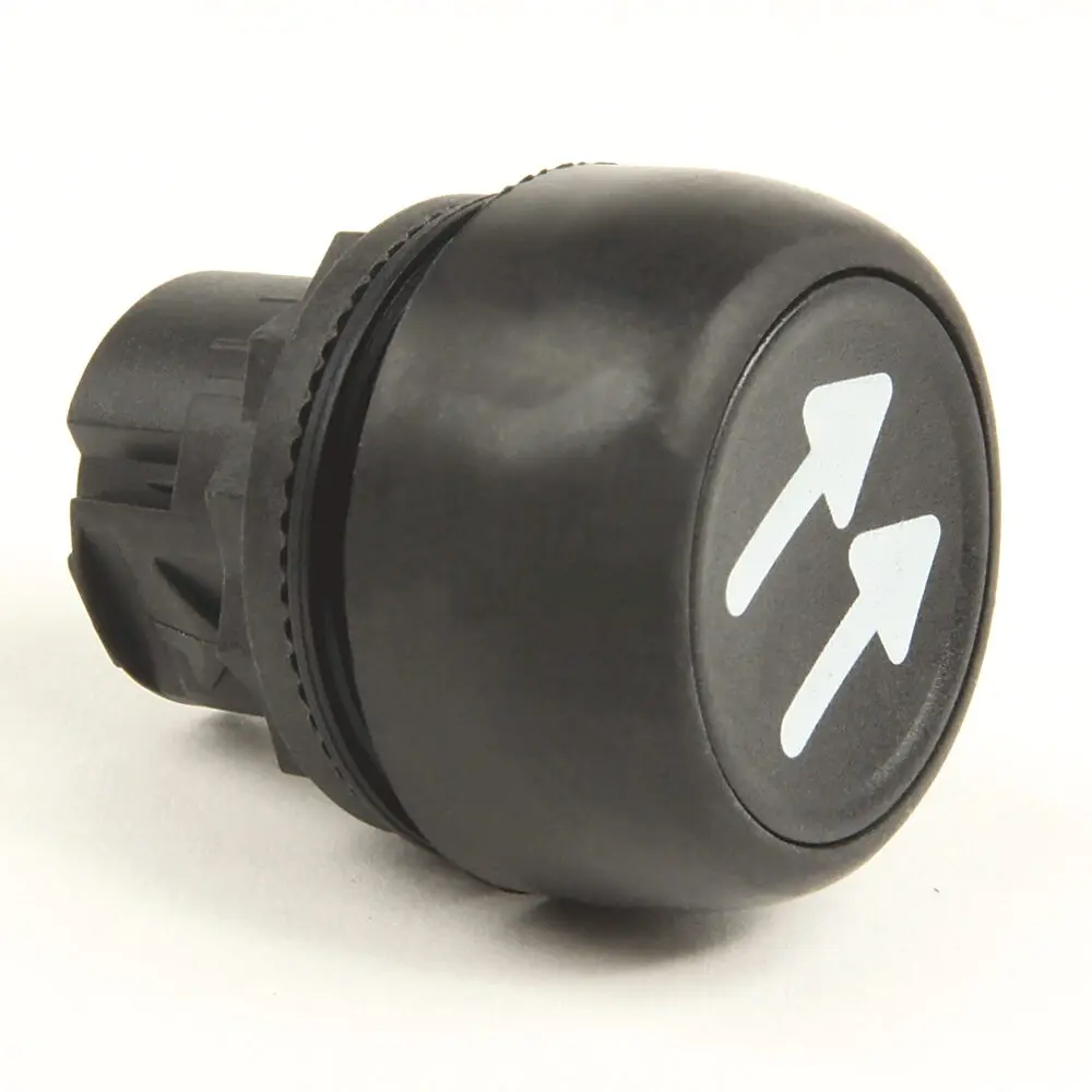 Allen-Bradley Operator, 1 Speed, Double Arrow, Plastic, Black Cap Color, Symbol : Horizontal / LEFT FAST