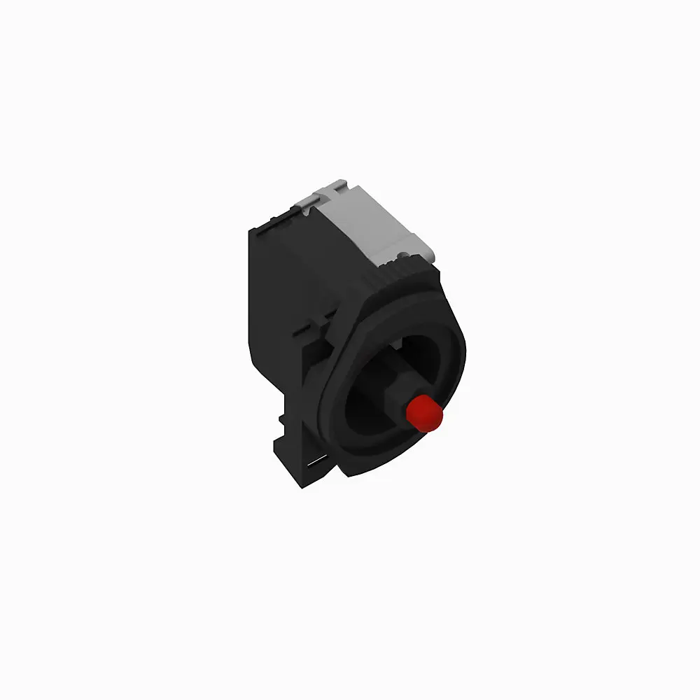 Allen-Bradley 800F PB,22mm Back of Panel Composite,LED,Standard,Screw Contact Block,No Operator,2 N.C.,No Selector Switch Function,Red,No Applicable Function,240V AC,Plast Latch