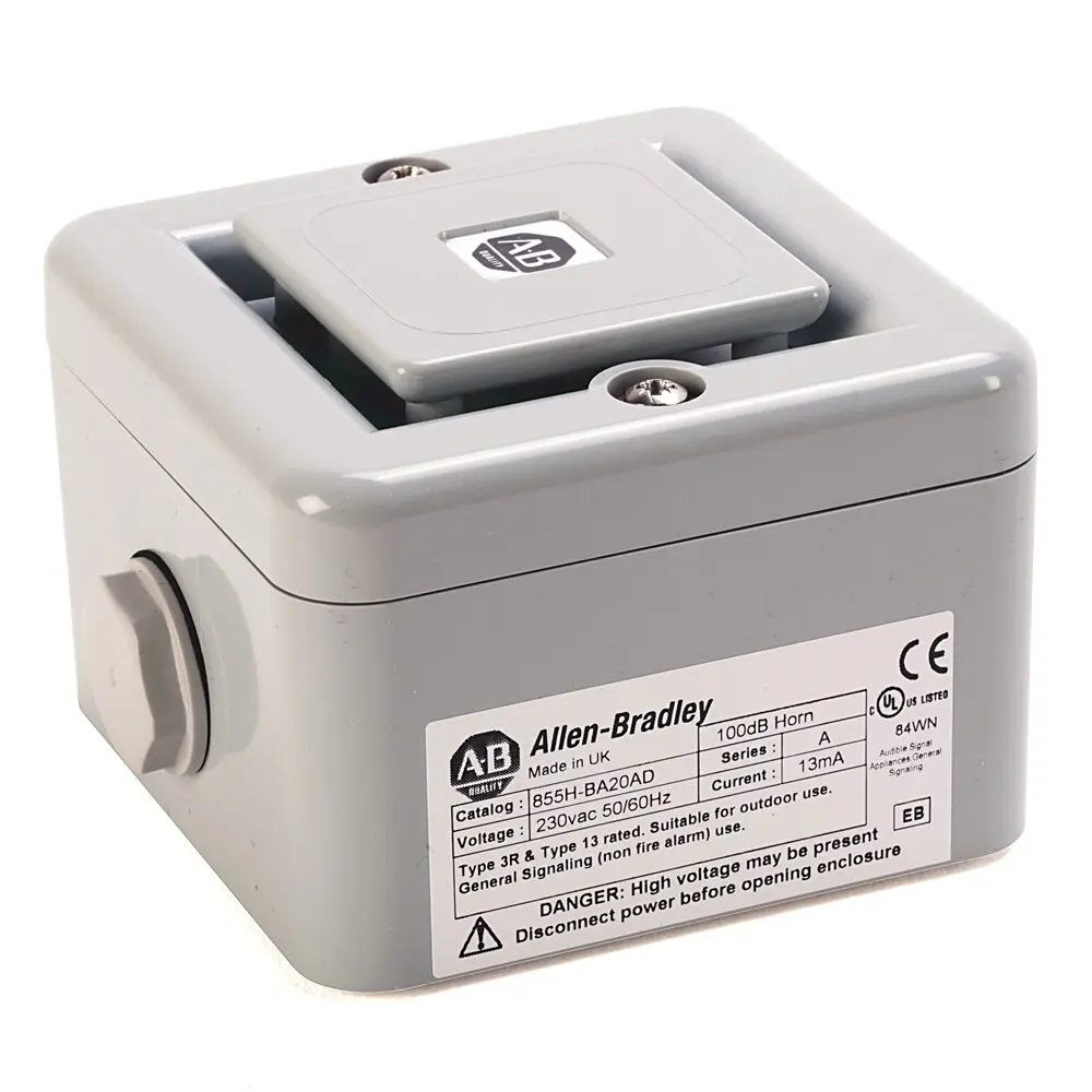 Allen-Bradley Industrial Horn,115V AC,100 dB 10 Selectable Tones,Standard Base Conduit Feed